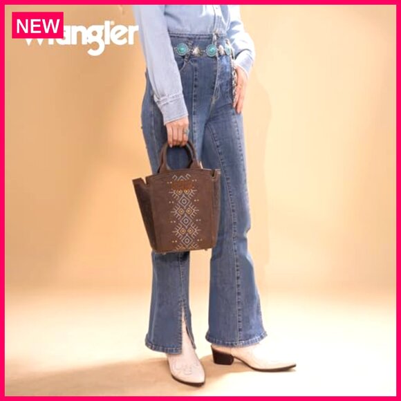 Mini Crossbody Purse with Aztec Embroidery, Adjustable Strap, Anti-Theft Pocket - Picture 7 of 8